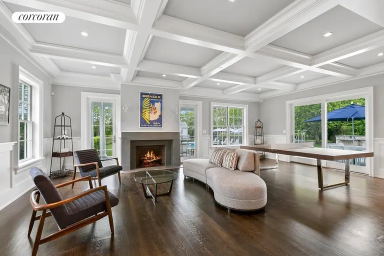 New York City Real Estate | View  | Living Room With Fireplace And Access To Terraces | View 4