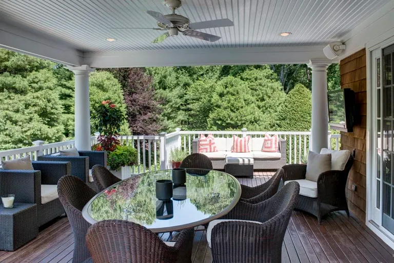 New York City Real Estate | View 7 Joshua's Hole Road | Covered Porch | View 13