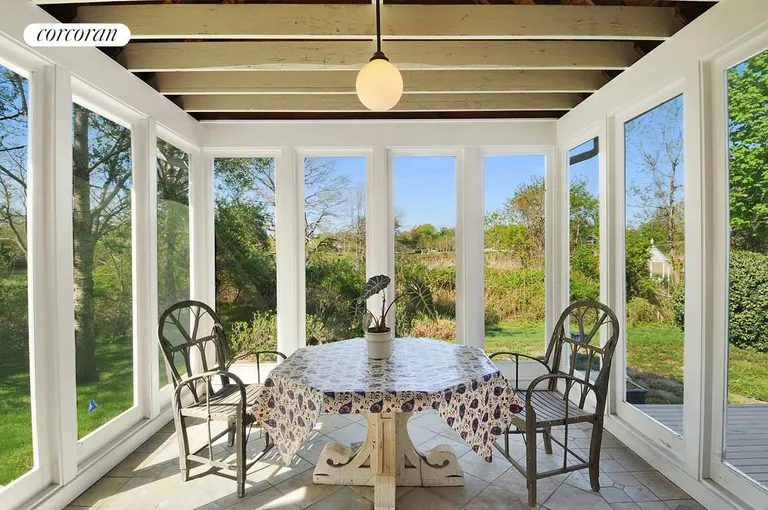 New York City Real Estate | View  | Screened porch with pond views | View 8