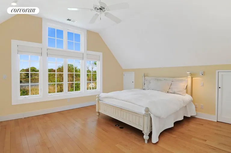 New York City Real Estate | View  | Ensuite bedroom overlooks the pond | View 9