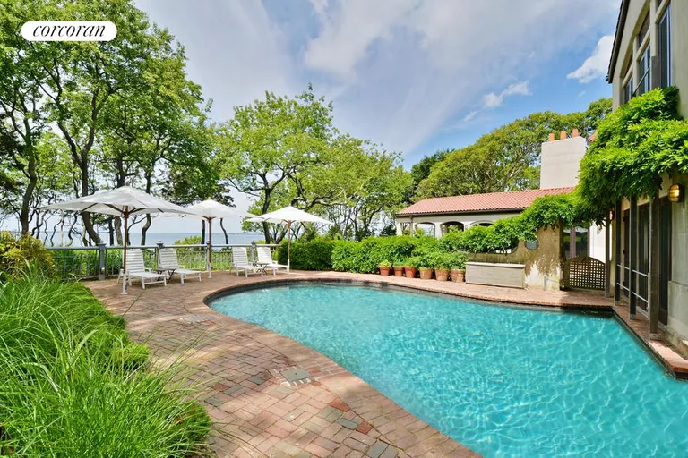 New York City Real Estate | View  | Heated pool overlooks the Bay | View 2