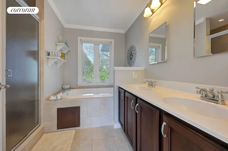 New York City Real Estate | View 10 Upper Firestone Road | ensuite primary bath | View 9