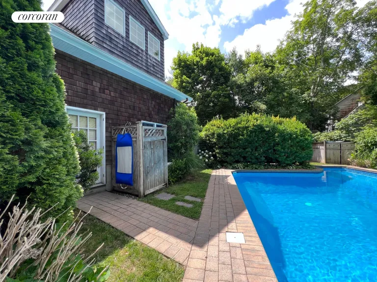 New York City Real Estate | View 69 Accabonac Road | Outdoor shower | View 24