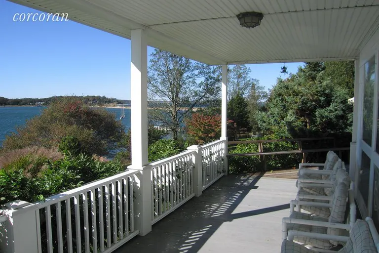 New York City Real Estate | View 10 South Ram Island Drive | Covered Porch | View 13