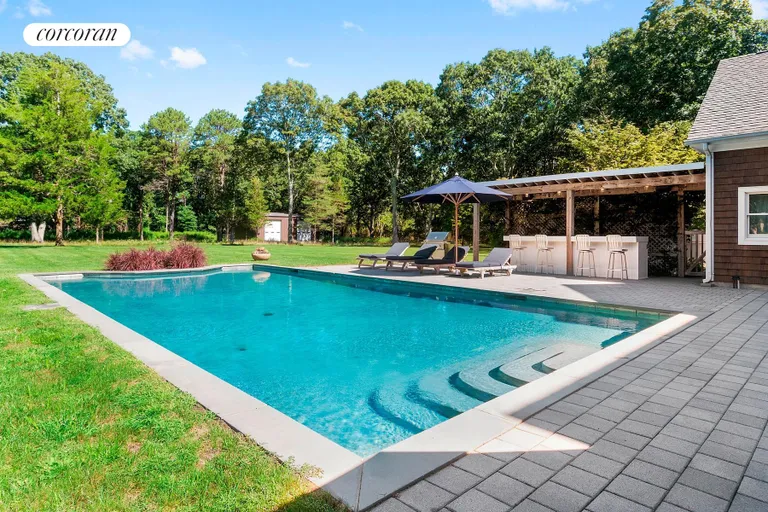 New York City Real Estate | View  | HEATED GUNITE POOL & OUTDOOR BAR | View 2