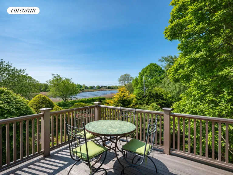 New York City Real Estate | View 146 Westminster Road | Second floor deck with waterviews | View 11