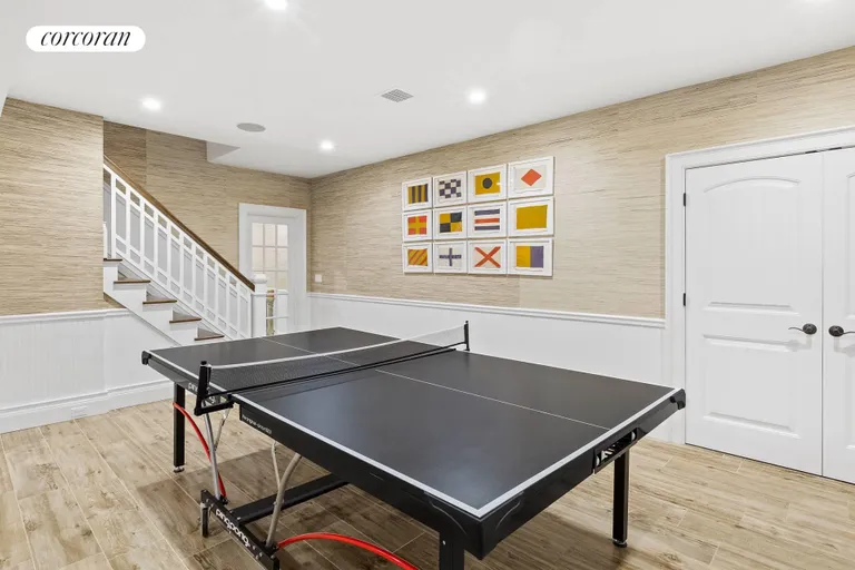 New York City Real Estate | View 22 Cove Neck Lane | Lower Level Ping Pong | View 17