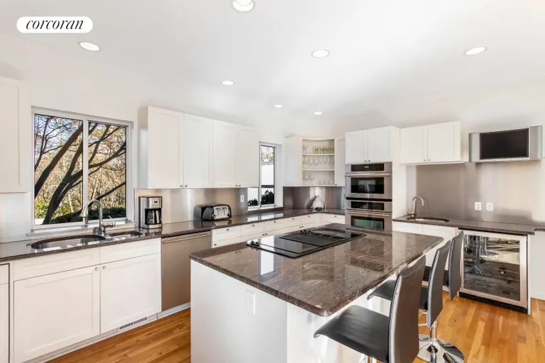 New York City Real Estate | View 498 Little Noyac Path | Stainless & Stone kitchen | View 6