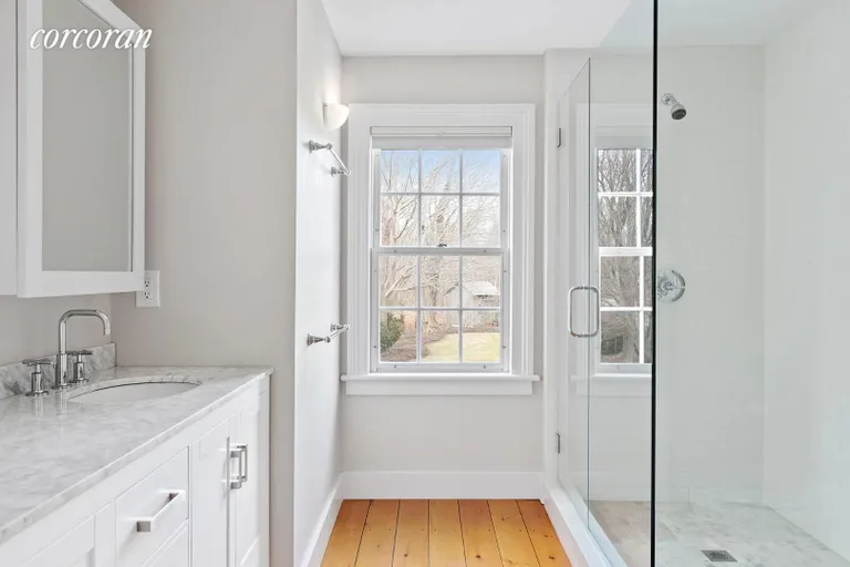 New York City Real Estate | View 132 South Country Road | Master Bathroom | View 14