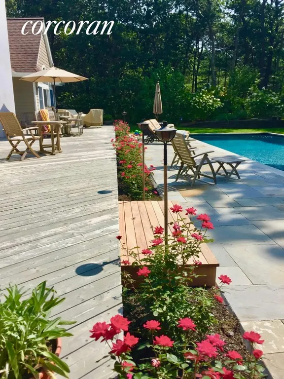 New York City Real Estate | View 52 Old Northwest Road | Deck to pool | View 24