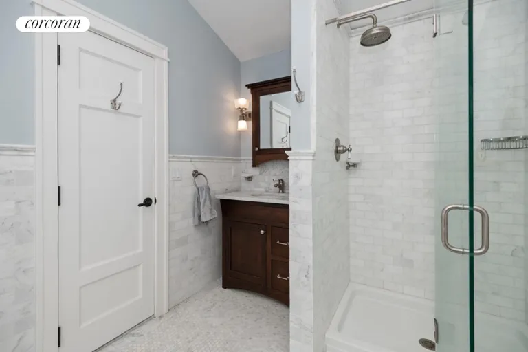 New York City Real Estate | View 32 Tyler Road | Marble bath | View 18