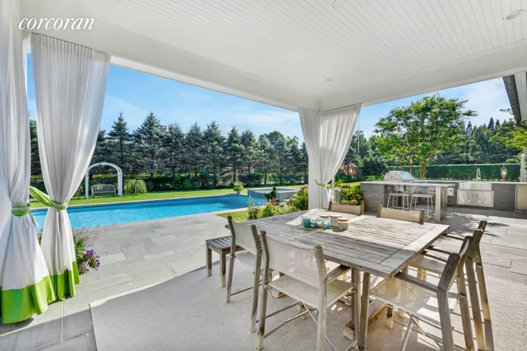 New York City Real Estate | View 1109 Head of Pond Road | Outdoor Dining | View 11