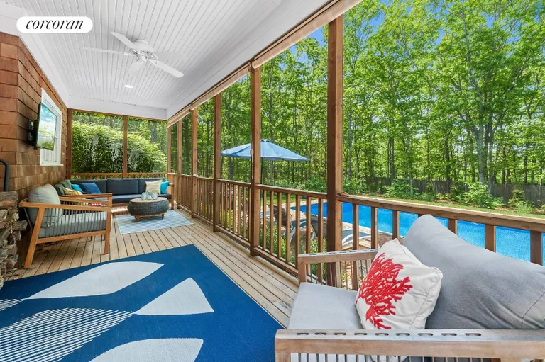 New York City Real Estate | View 21 Cove Neck Lane | Screened in porch | View 8