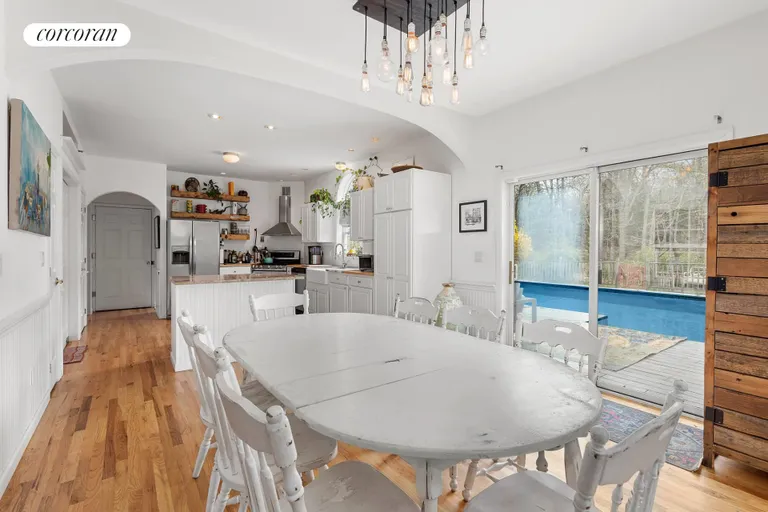 New York City Real Estate | View 42 Rutland Road | Open Dining to Kitchen | View 4