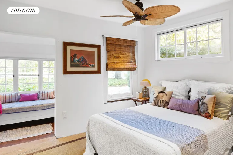 New York City Real Estate | View 10 Schwenks Road | Front Cottage Bedroom with Sitting Nook | View 6