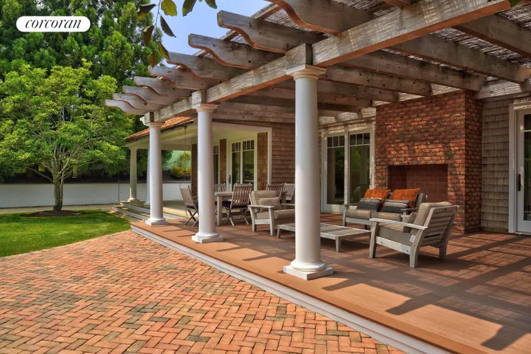 New York City Real Estate | View 138 Bluff Road | covered pergola | View 33