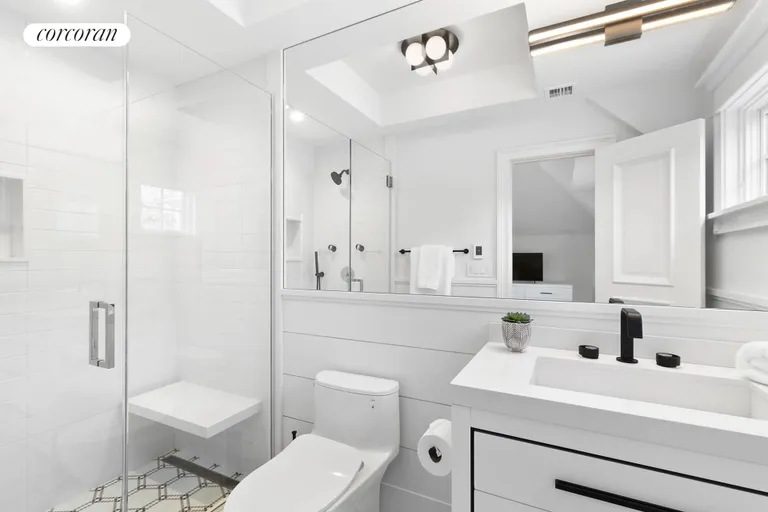 New York City Real Estate | View 220 Little Noyac Path | Guest En-Suite Bath | View 21