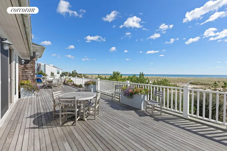 New York City Real Estate | View 175 Dune Road | Upper Level Back Deck | View 33