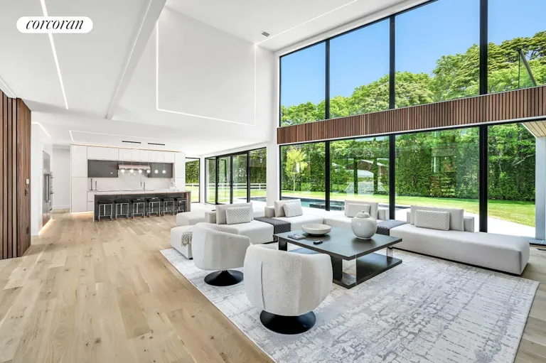 New York City Real Estate | View 390 Edge of Woods Road | Double Height Windows | View 11