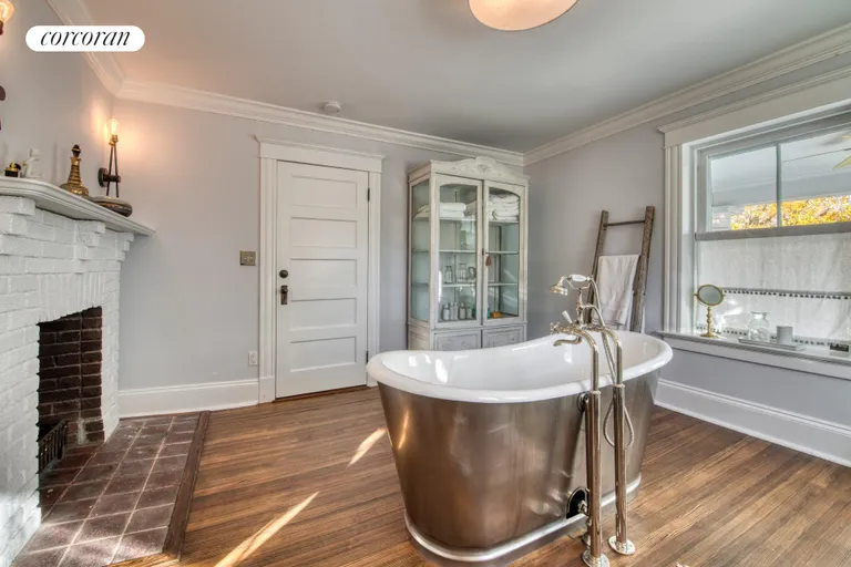 New York City Real Estate | View 151 North Ferry Road | Copper clad bath and fireplace | View 18