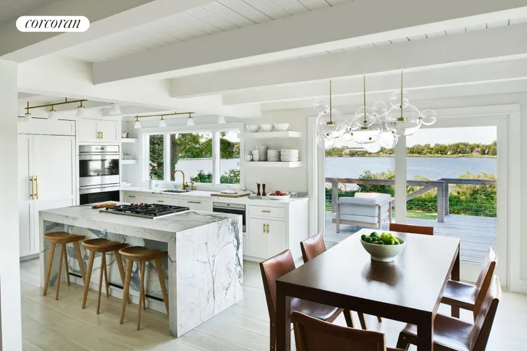 New York City Real Estate | View 6 Bluff Point Road | Gourmet open chef kitchen views | View 7