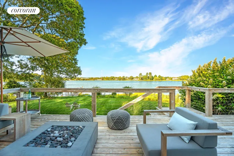 New York City Real Estate | View 6 Bluff Point Road | Sweeping open views of Sag Harbor Cove | View 8