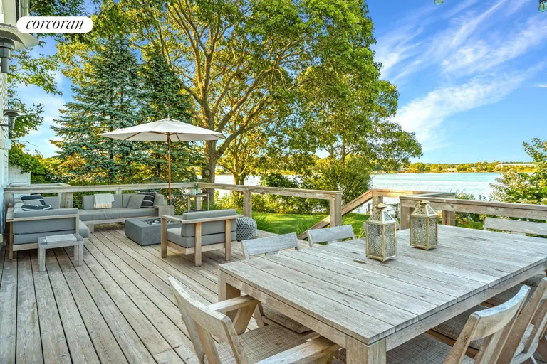 New York City Real Estate | View 6 Bluff Point Road | A beautiful outdoor dining area | View 14