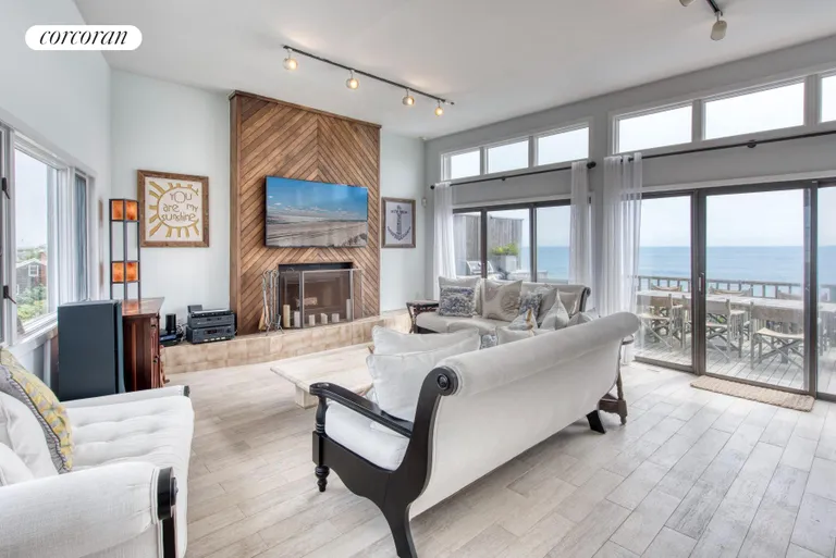 New York City Real Estate | View 40 Dune Road | Ocean and Bayfront Living Room | View 4