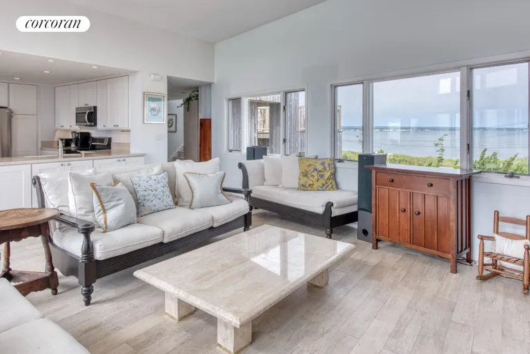 New York City Real Estate | View 40 Dune Road | Ocean and Bayfront Living Room | View 5
