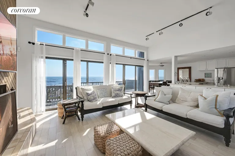 New York City Real Estate | View 40 Dune Road | Ocean and Bayfront Living Room | View 6