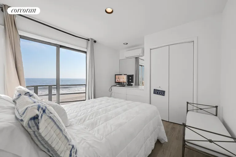 New York City Real Estate | View 40 Dune Road | Oceanfront Bedroom with Balcony | View 26