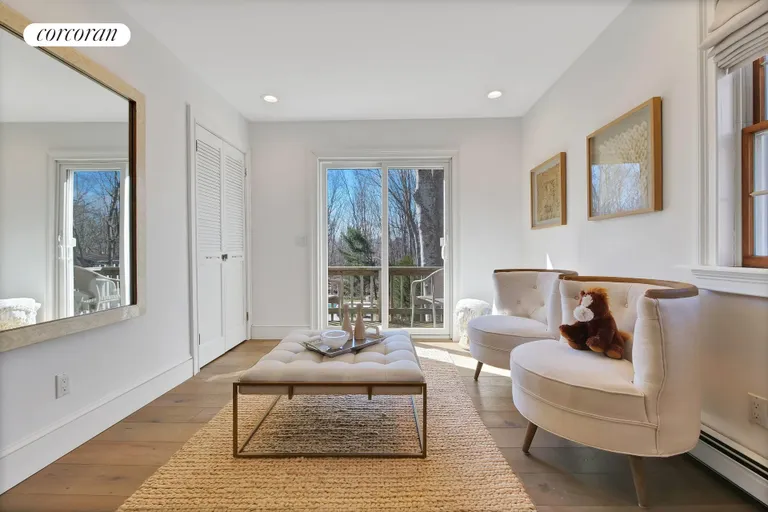 New York City Real Estate | View 161 Bridies Path | Primary Sitting Room with Private Deck | View 17