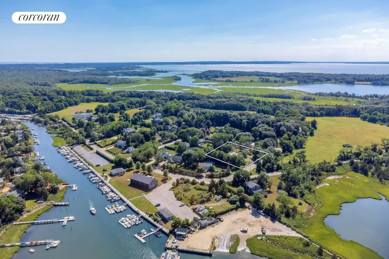 New York City Real Estate | View 10 Old Scallop Pond Road | Surrounded by Water & Your Boat Nearby | View 2