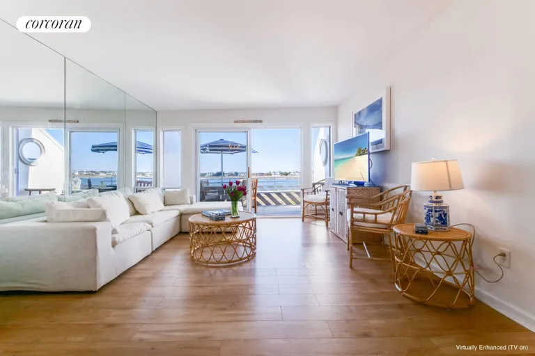 New York City Real Estate | View 274 Dune Road | Bayfront (TV virtually enhanced) | View 4