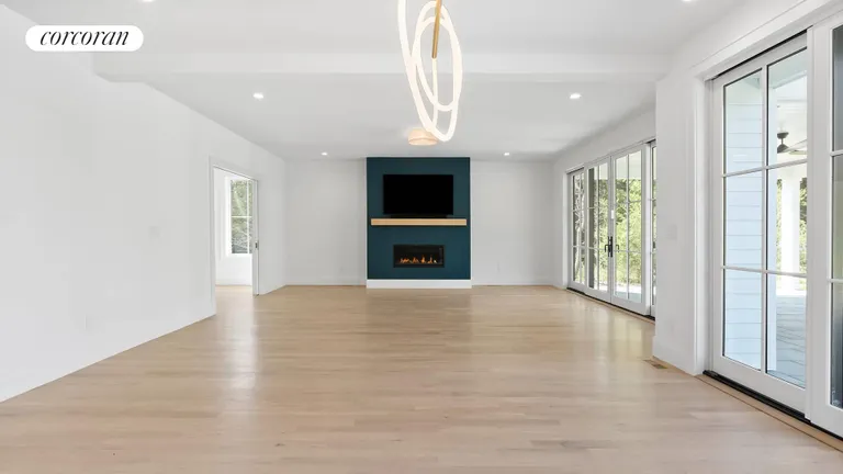 New York City Real Estate | View 8 Sweetgrass Road | Linear Gas Fireplace | View 13