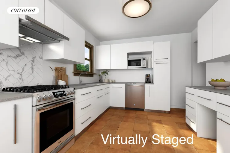 New York City Real Estate | View 222 White Street | Kitchen - virtually staged | View 5