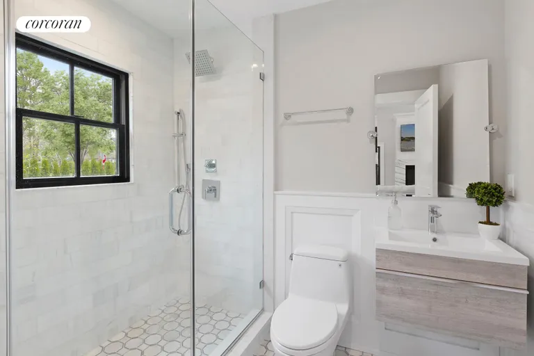 New York City Real Estate | View 135 Lewis Street | 1st Floor Full Guest Bathroom | View 8