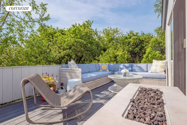 New York City Real Estate | View 14 Farragut Road | upper level deck | View 13