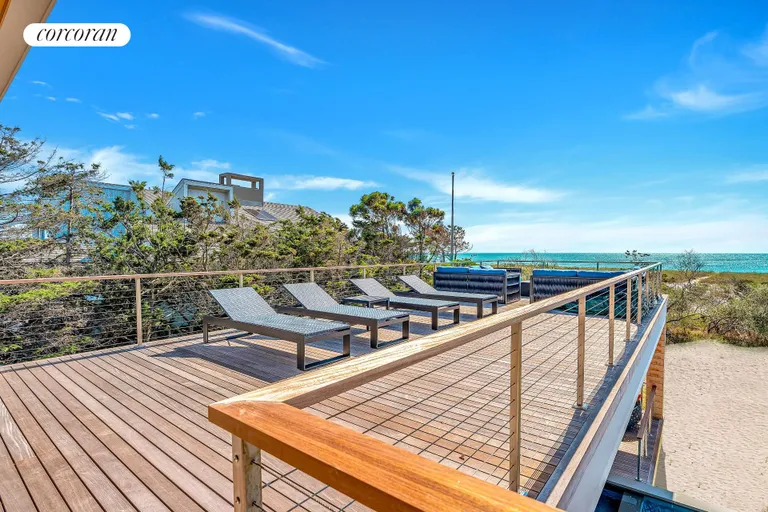 New York City Real Estate | View 345 Dune Road | Upper Deck | View 20