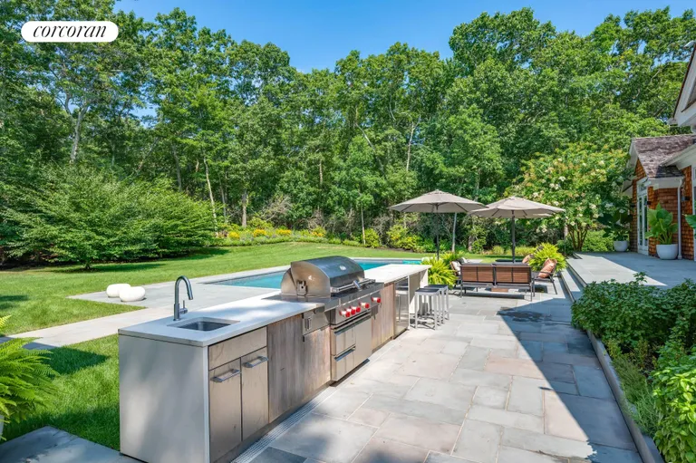 New York City Real Estate | View 1587 Millstone Road | Outdoor Kitchen w/ Wet Bar | View 17