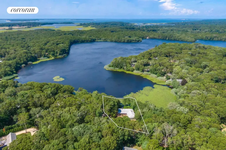 New York City Real Estate | View 191 Big Fresh Pond Road | 64 Acre Fresh Water Pond | View 2