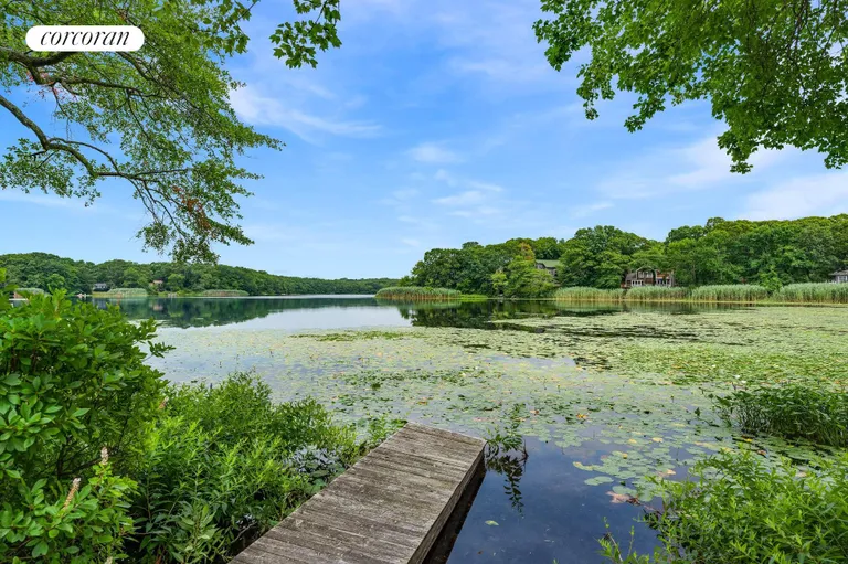 New York City Real Estate | View 191 Big Fresh Pond Road | 118 Feet of Waterfront with Dock | View 3