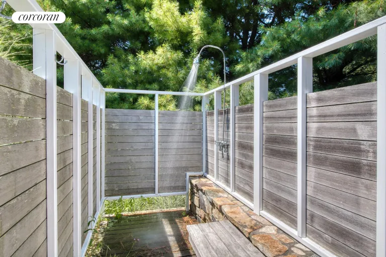 New York City Real Estate | View 119 & 121 South Midway Road | outdoor shower | View 9