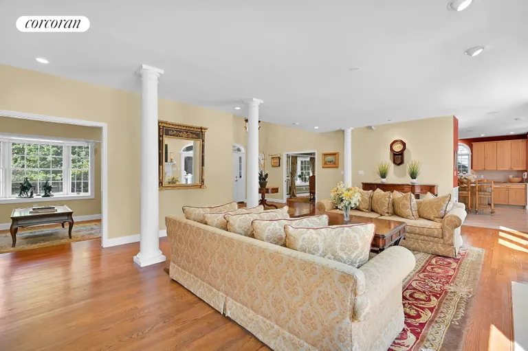 New York City Real Estate | View 4 Hidden Pond Lane | Den/ Living Rm/ Dinning Rm/ Kitchen | View 5