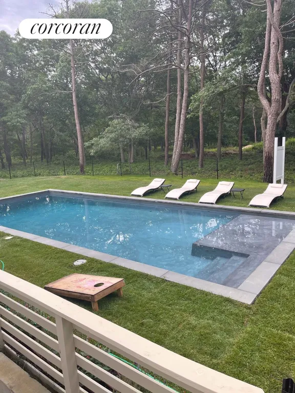 New York City Real Estate | View 97 North Summit Blvd | gunite pool with lounge platform | View 22