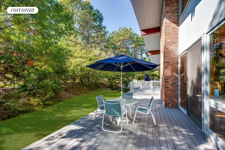 New York City Real Estate | View 204 Head of Pond Road | Side Yard and Deck | View 21