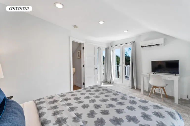 New York City Real Estate | View 10 Beach Lane | Second Level Bedroom with Balcony | View 16