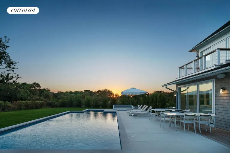 New York City Real Estate | View 5 Agnew Avenue | Sunset Over the Pool | View 26