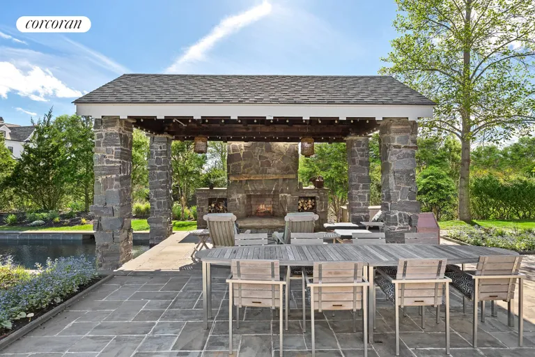 New York City Real Estate | View 66 Evergreen Avenue | Outdoor Fireplace was Virtually Enhanced | View 26