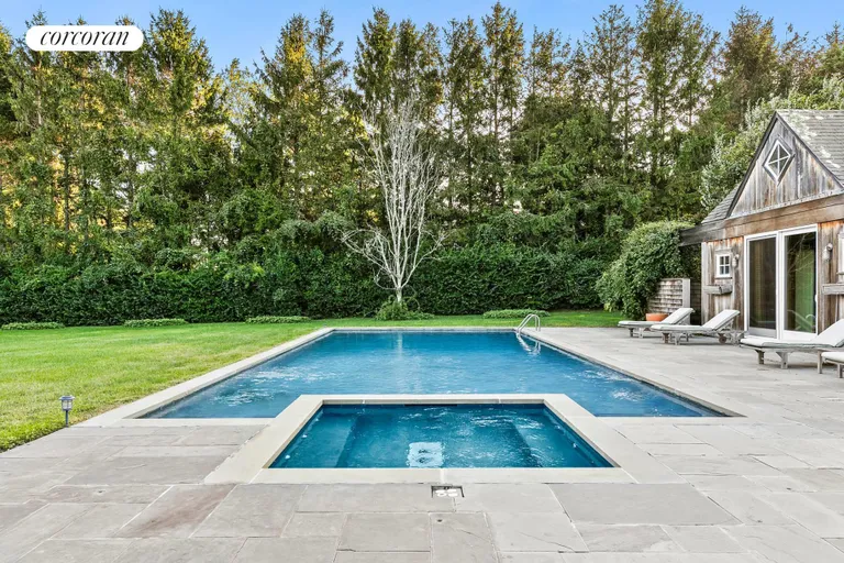 New York City Real Estate | View 51 Mecox Bay Lane | Oversized Pool & Spa | View 20